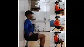 Wall Sit Squat: 4 Variations
