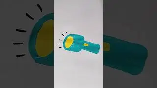 Torch 🔦Acrylic Painting For Kids #torch #light #painting #trending #shorts #viralvideo #kidstvforfun
