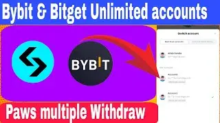 Bybit & Bitget Unlimited accounts Trick| Create unlimited sub accounts| Paws multiple accounts Trick