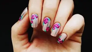 Spring & floral nail art tutorial for beginners!!!