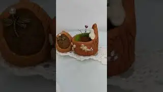 Игольницы. Глина+шерсть.Лепка и валяние.#Shorts