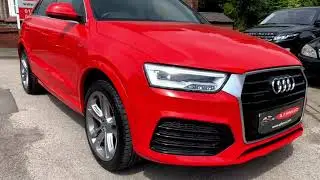 Audi Q3 2.0TDI Quattro S-Line Plus in Misano Red - only 7,000 miles from new!
