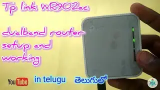 TP-link WR902ac dual band router setup video in telugu #kts_creations