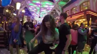 Symphony of the seas all crew party with Balloon drop @ promenade