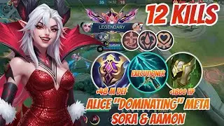 How To Counter AAMON In EXP With ALICE😊ALICE 12Kills🤯SORA 5Deaths😘@mlbbindonesia4754 @mlbbcis 