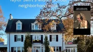 Taylors Swift's Middle School home and Autumn neighborhood walkthrough with music from Folklore