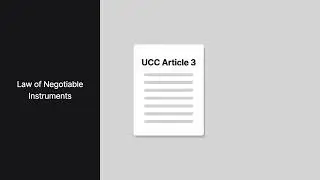 Payment Systems Law | Introduction to Negotiable Instruments | Lesson 1 of 29