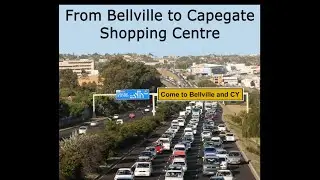 Driving from Bellville on the N1 to Capegate Shopping Centre