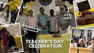 TEACHER'S DAY CELEBRATION🥳📚👩&zwj;🏫| ANNA MEDICAL COLLEGE 🇲🇺 | SAKSHI RAJIWADE VLOGS