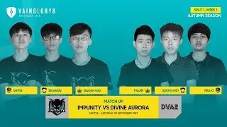 Divine Aurora vs Impunity   SEA Vainglory 8 Autumn Season S1W1