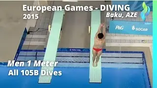2015 105B Mens 1 Meter European Games Diving