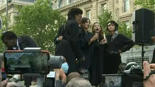 Start of rally in Paris for the funeral of George Floyd | AFP