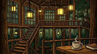 Cozy Pixel Forest Caf&eacute; 🌲☕ | Lo-Fi Background Music for Study