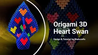 Origami 3D Heart Swan