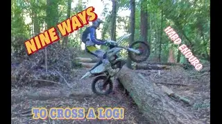 9 ways to get over a log hard enduro edition, zaps, double blip, trials stuffs, Rich Larsen wannabe