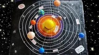 Solar System working model for science fair Project | School competition Projects