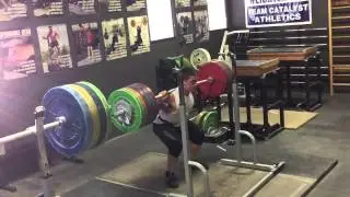John Back Squat 220kg for 5 Reps at 85kg Bodyweight