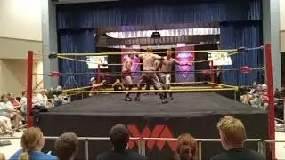 Jayce Myles vs Wess Warren vs Simon Philips AWA PRO MS title 3 way Celebration Night 1