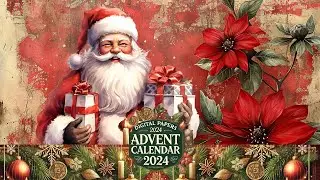 🎅🎄FREE Printable Advent Calendar for Junk Journal Enthusiasts | Day 1 Freebie