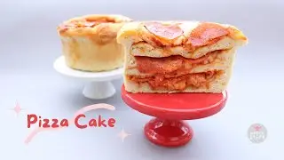 PIZZA CAKE | Pizza Recipe | How to make a pizza cake