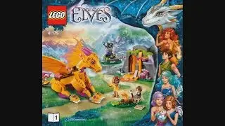 LEGO Elves 41175 Fire Dragon's Lava Cave - instruction timelapse