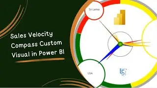 Sales Velocity Compass Custom Visual in Power BI