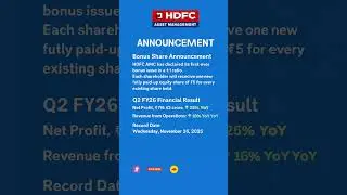 HDFC AMC l HDFC Bank l Bonus Announcement l HDFC #hdfc #hdfcbank #bonus #nseipo #ipo #stockmarket