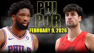Philadelphia 76ers vs Portland Trail Blazers Full Game Highlights &ndash; February 9, 2026 | NBA Season