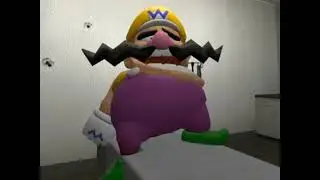 Splashing Around low pitched with funny wario's face background 