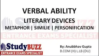 Verbal HACKS 1 - How to solve literary devices question in Verbal section? (Episode 1)