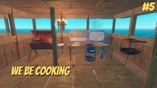 ADVANCE COOKING GRILL & COOKING POT!! | Raft Survival Gameplay Walkthrough - Part 5