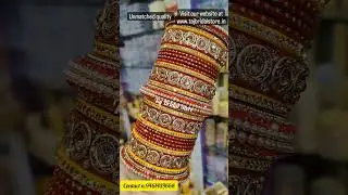 Rajasthani Party Wear Lac Chuda With Beautiful Stone Design #bangles #chuda #lakhbangle #choodalover