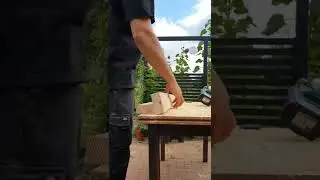 DIY Table for Garden #shorts #tablewood #garden #diytable