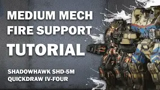 Mechwarrior Online Tutorial: Medium Mech Fire Support - Shadowhawk + Quickdraw