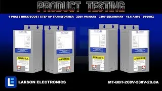 1-Phase Buck/Boost Step-Up Transformer - 208V Primary - 230V Secondary - 18.6 Amps - 50/60Hz