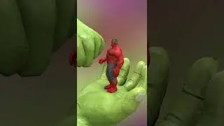 Which one is stronger? Green or Red Hulk🤔   #animation