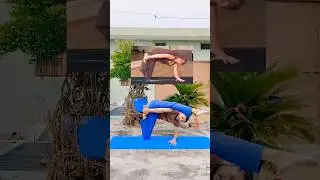 Challenge accepted😁side plank pose flow #yoga #yogapractice #yogainspiration #flexibility #strength