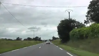 Driving On The D787 Between Mousteru & Guingamp, C&ocirc;tes-d'Armor, Brittany, France 13th July 2012
