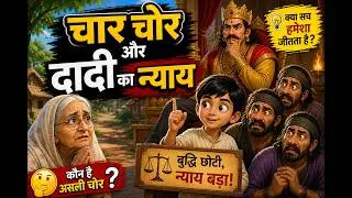 चार चोर और दादी का न्याय | एक बच्चे ने किया ऐसा फैसला कि सब हैरान रह गए 😲 #viral #viralstory