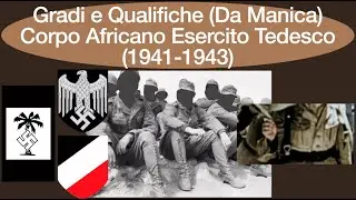 Gradi e Qualifiche Afrikakorps Esercito Tedesco (1941-1943) - Manica