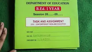 B.ed 2024 1St Year Practical files and lesson plan kaise banaye||Micro Teaching copy For B.Ed|#CCSU