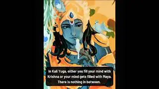 Kali Yuga Truth 🛐 Fill Your Mind with Krishna or Maya | Sanatani Devotional Wisdom 2025 #shrikrishna