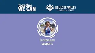 All Together for All Students Theme 2 - Customized Supports