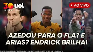 PALMEIRAS SEGUE EM BUSCA DE ARIAS; FLAMENGO VAI TER QUE 'APELAR'? ENDRICK BRILHA, VINI É VAIADO E+