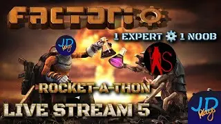 Teaching my Partner Factorio & Rocket-a-Thon ⚙️ Factorio Live Stream 5 in 4k