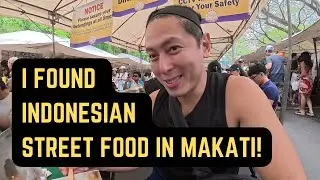 Found AUTHENTIC Indonesian Satay in Makati! | Legazpi Sunday Market Food Hunt 🇮🇩
