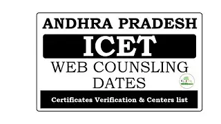 ap icet counselling dates 2022 | ap icet 2022 counselling dates released | ap icet counselling |