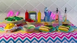 ASMR Organizing My Picnic Table | Our Generation Doll Picnic Table Playset | NO TALKING