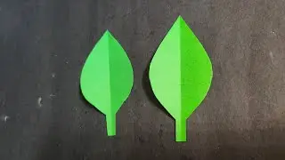 Easy paper leaf cutting|| How to make a paper leaf|| Paper leave for flowers 🌿.