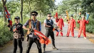 Alpha Nerf War : Police Patrol SEAL X Nerf Guns Fight Veteran Mercenary Dr Lee Crazy Vengeful Boss